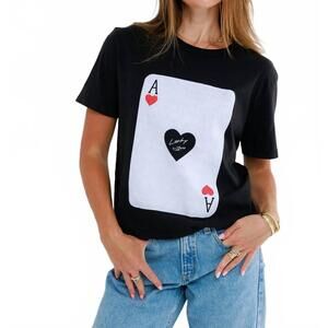 NEW SUNNY SOMEWHERE lucky you everyday tee in vintage black